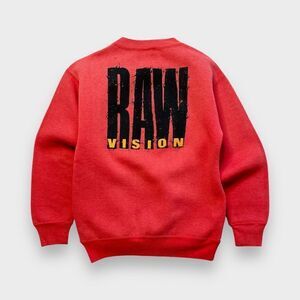 Vtg 80s Vision Street Wear Raw Vision Sweatshirt